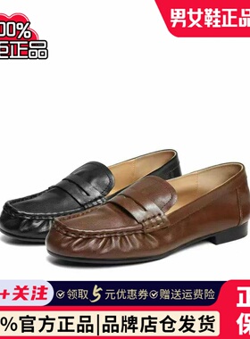 专柜正品92系列百丽水洗牛皮复古乐福鞋女2026春小皮单鞋H8031AA6
