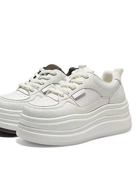 专柜正品百丽2026春款女小白鞋厚底舒适休闲运动板鞋B3012AM6