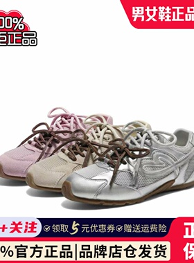 专柜正品百丽2026夏款女流心榛果复古芭蕾德训运动休闲鞋E9W2DBM6