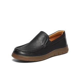 天美意2024秋新款 3RX02CM4 商场同款 帅气英伦套脚商务男休闲皮鞋