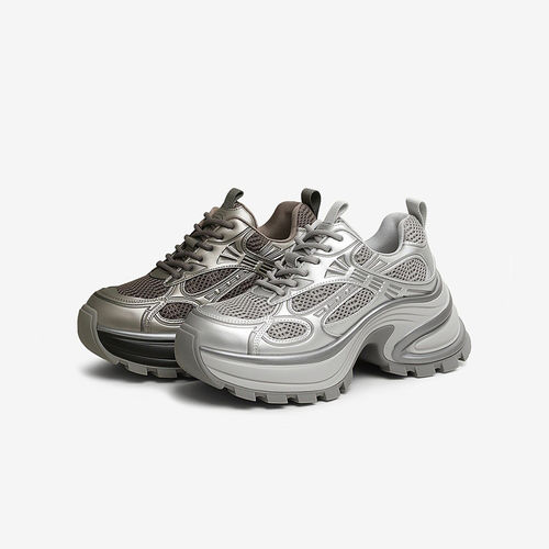 TATA他她星际银河厚底老爹鞋女透气休闲运动鞋2025春新款CZX01AM5