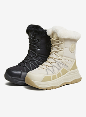 TATA他她雪地靴冬季鞋2025毛毛防滑靴子厚底加绒保暖棉鞋CHX02DZ5