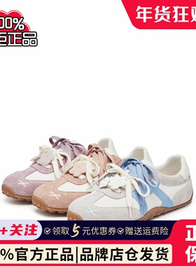 思加图2025秋甜美复古德训鞋阿甘鞋运动休闲鞋百搭女鞋S1225CM5