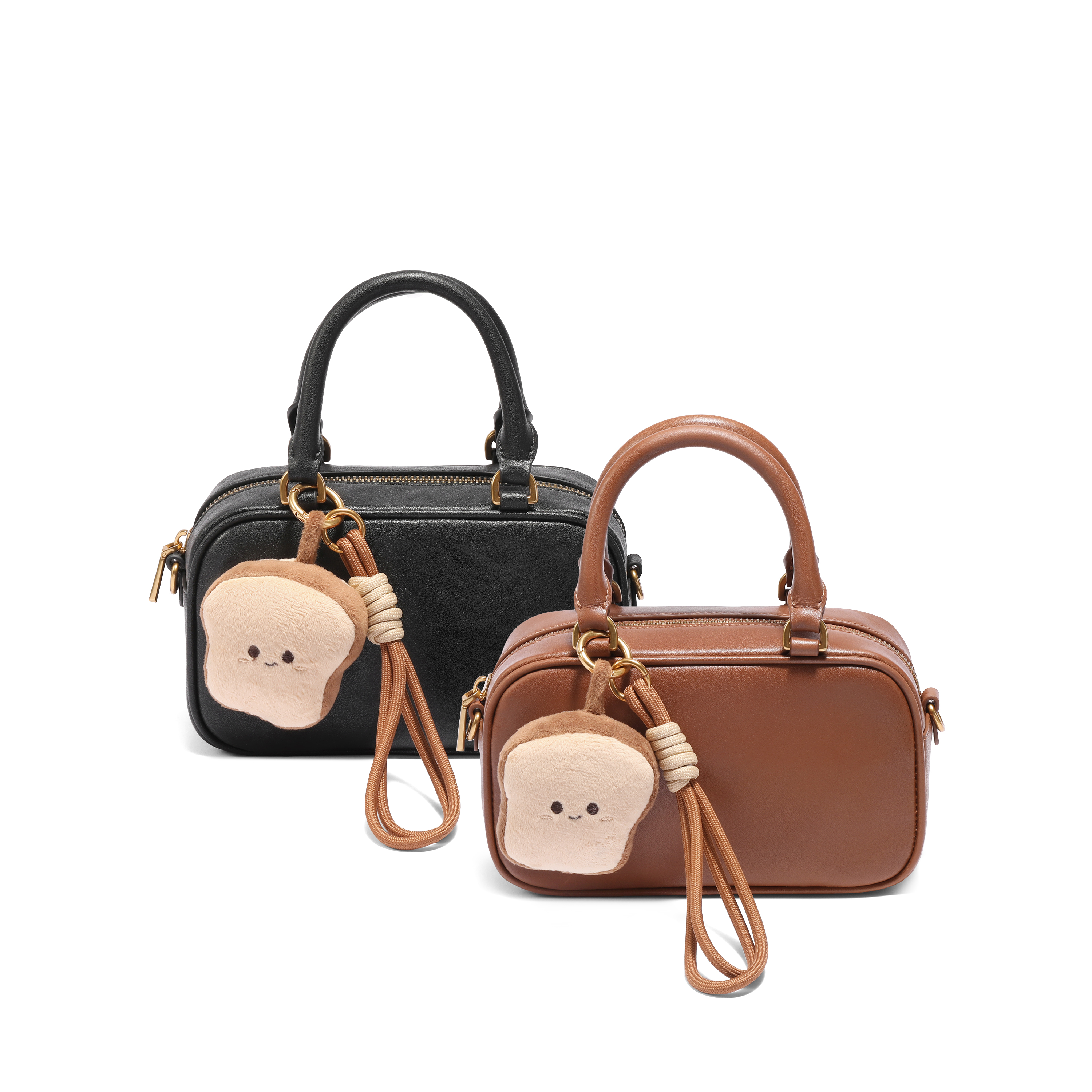 百丽包包女2025冬季新款升级吐司包单肩斜挎手提波士顿包X7414DX5