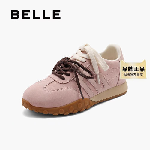 百丽专柜正品青春活力慢跑德训鞋女鞋秋季运动休闲阿甘鞋B2085AM5