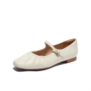 24秋超软羊皮女鞋 平底浅口单鞋 4IQ01CQ4 女法式 森达芭蕾玛丽珍鞋