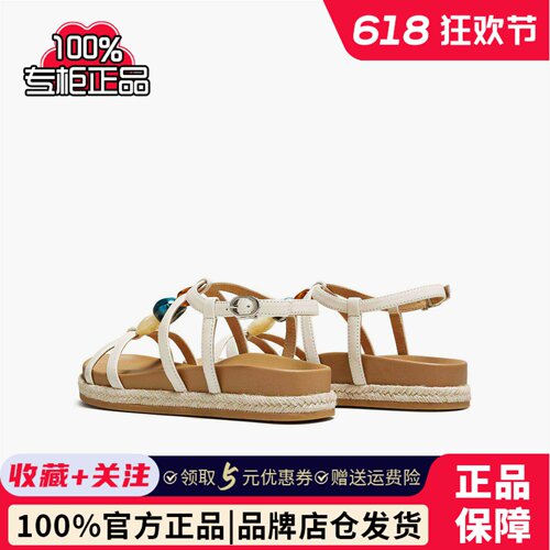 TATA他她凉鞋女夏季新款时尚百搭通勤运动软底休闲鞋XSJ02BL5