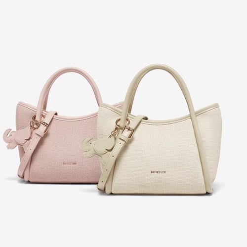 专柜正品百思图2026春款女包小众设计时尚通勤手提斜挎包J8A96AX6