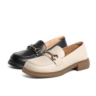 百丽马衔扣乐福鞋 Z3B1DAA4 女2024春新平跟百搭单鞋