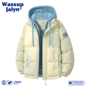 WASSUP 加厚保暖面包服外套情侣棉服 JALYN假两件连帽棉衣男女冬季