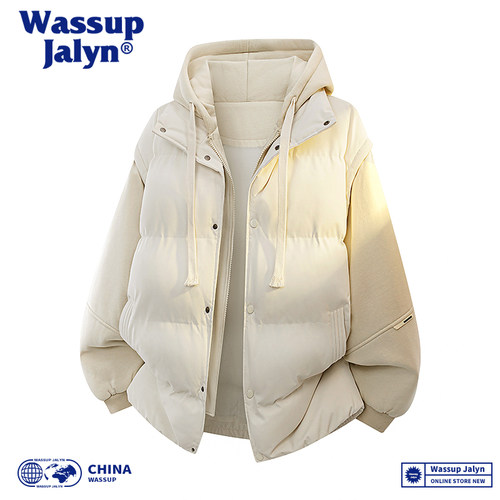 冬季男女休闲连帽加厚保暖棉服潮