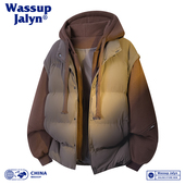 厚棉袄连帽外套韩版 WASSUP JALYN羽绒棉服男女冬季 潮流宽松ins潮