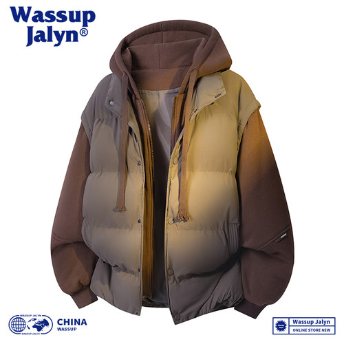 WASSUP JALYN羽绒棉服男女冬季厚棉袄连帽外套韩版潮流宽松ins潮