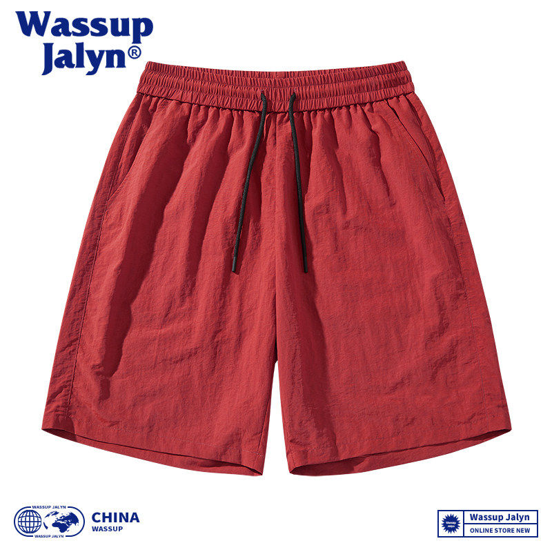 WASSUP JALYN速干冰丝跑步运动短裤男女夏季薄款休闲宽松五分裤子,男装,短裤,淘宝优惠券,粉丝福利购,淘宝优惠卷