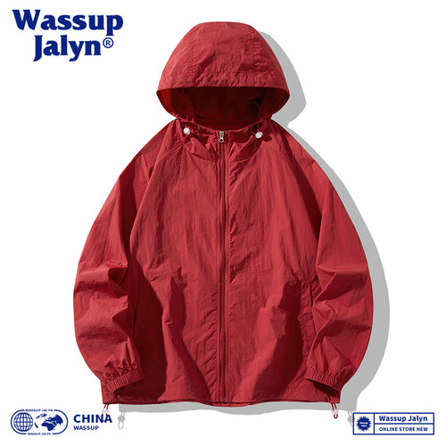 WASSUP JALYN冰丝防晒衣外套男女夏季2026新款轻薄休闲宽松防晒服