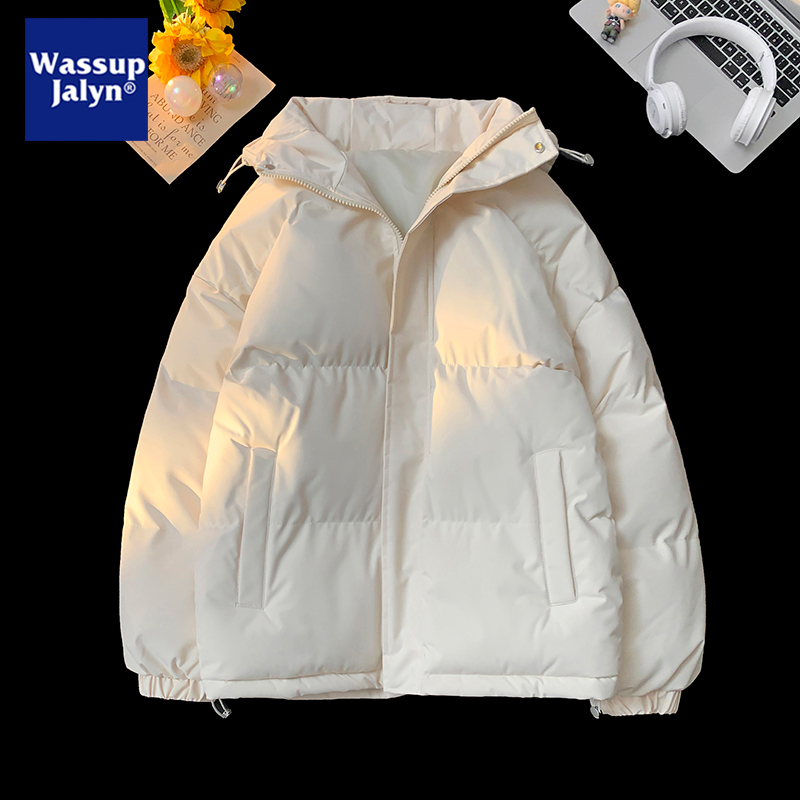 WASSUP JALYN秋冬季棉服男连帽棉衣2025加厚保暖棉袄冬装防寒外套