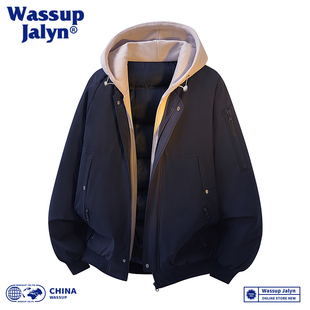 WASSUP JALYN羽绒棉服男女冬季加厚保暖韩系棉袄假两件棉衣外套潮