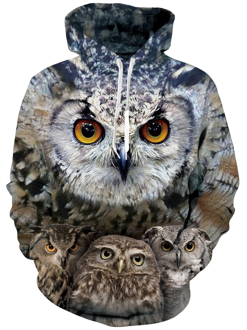 3D animal large-size hooded hoodie    休闲3D动物大码连帽卫衣