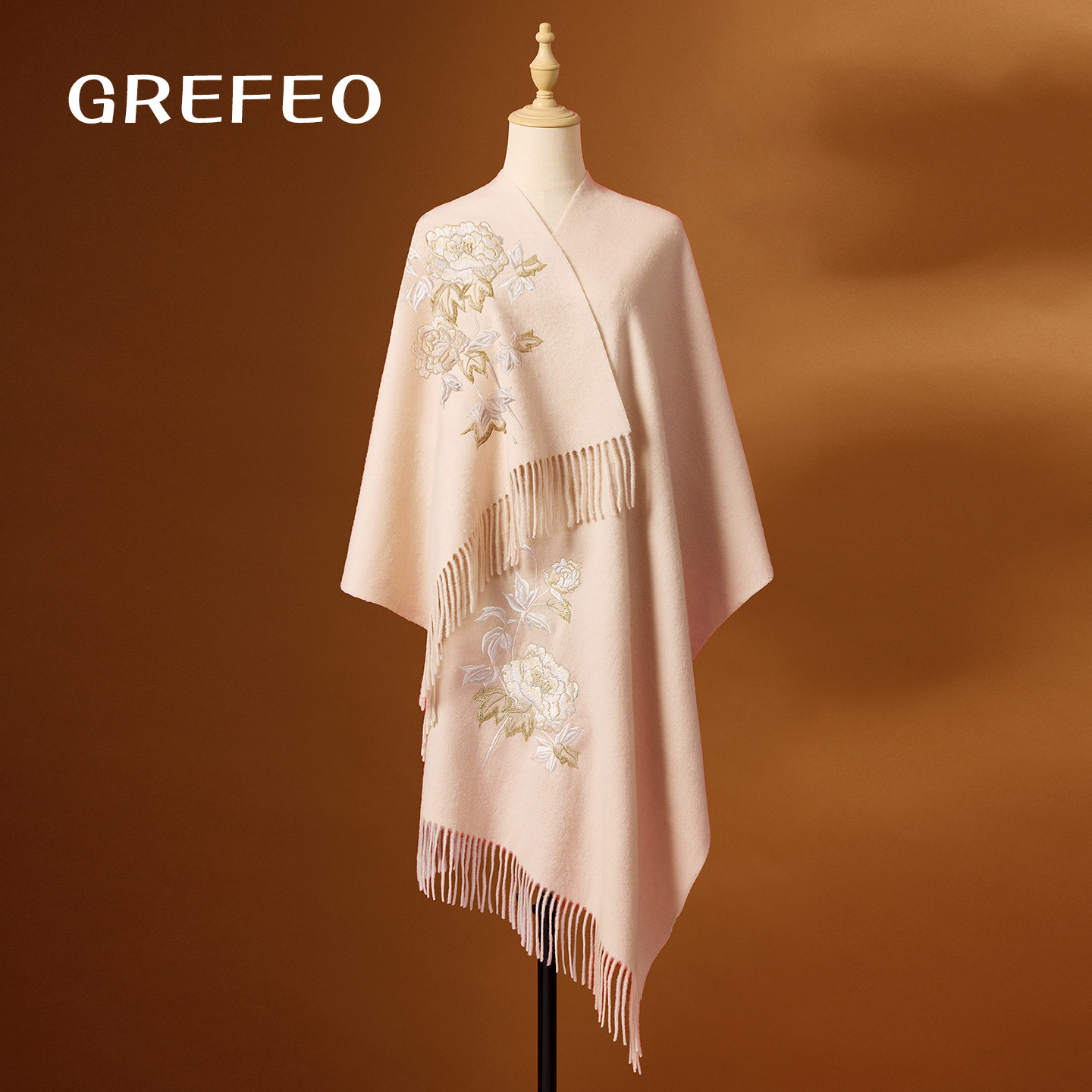 纯羊毛围巾女冬季保暖披肩外搭妈妈生日礼物旗袍2025新款高档送礼,服饰配件/皮带/帽子/围巾,围巾/丝巾/披肩,淘宝优惠券,粉丝福利购,淘宝优惠卷