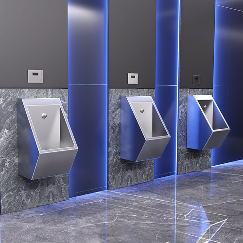 酒吧KTV304不锈钢小便器男士挂墙式感应小便池小便斗小便槽尿兜