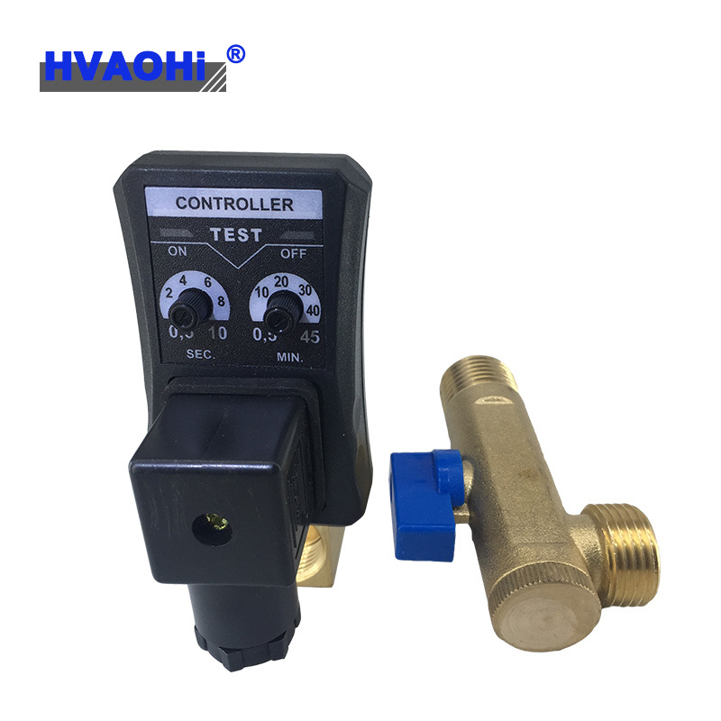 电子排水阀定时器空压机放水阀自动排水阀 定时阀门开关  分/连体