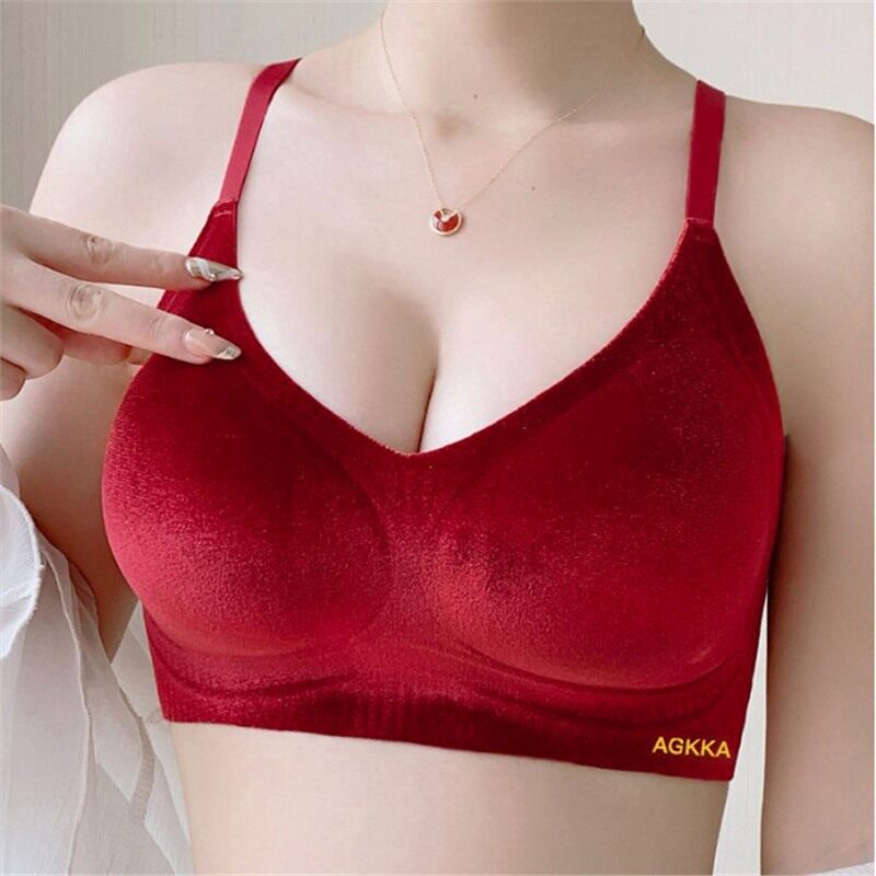 秋冬绒布提拉聚拢文胸女