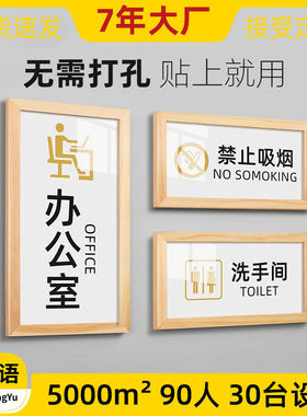 实木标牌公室门牌定制公司部门科室牌指示牌标牌洗手间提示门牌
