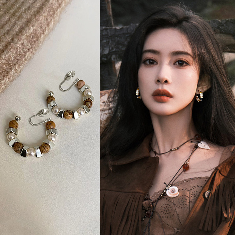 美拉德圈圈蚊香盘耳夹气质精致时尚独特耳钉百搭秋冬新年高级耳饰,饰品/流行首饰/时尚饰品新,耳夹,淘宝优惠券,粉丝福利购,淘宝优惠卷