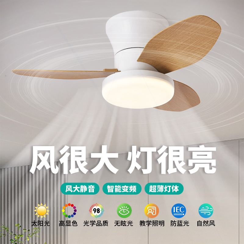 餐厅风扇灯2024新款吊扇灯卧室儿