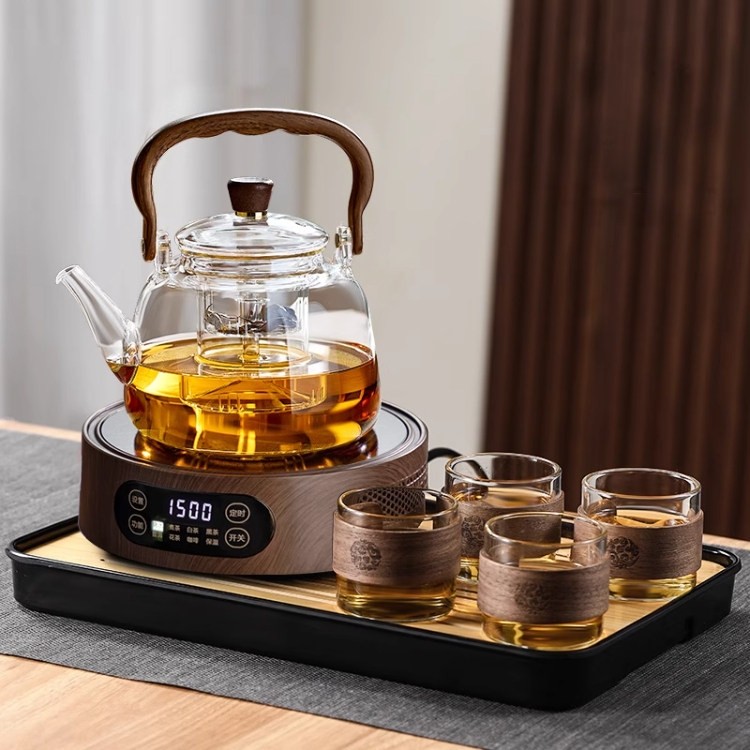 2025新款电陶炉蒸煮一体茶壶家用器电陶炉烧水壶套装耐高温玻璃茶,餐饮具,茶壶,淘宝优惠券,粉丝福利购,淘宝优惠卷