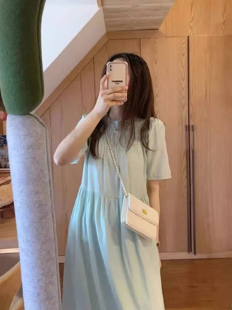 2023夏装新款中长款初恋裙甜美小清新可盐可甜气质小裙子连衣裙女