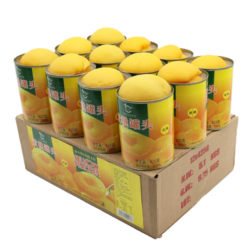 黄桃罐头12罐*425g正品整箱