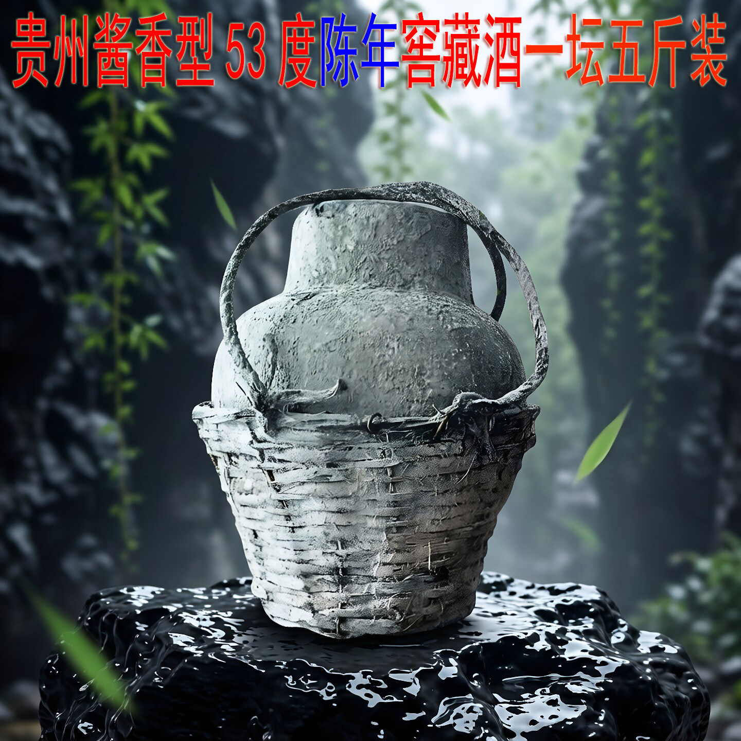 贵州酱香型白酒53度纯粮食窖藏坤沙酒洞藏5斤原浆白酒老酒收藏