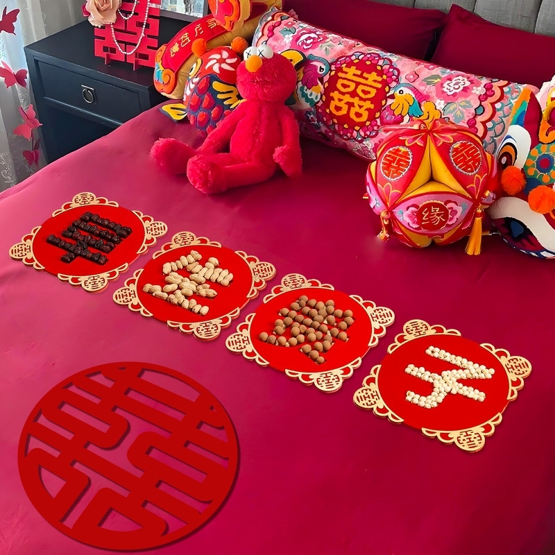 早生贵子模具干果组合婚房布置结婚装饰套装婚礼男方结婚用品摆件