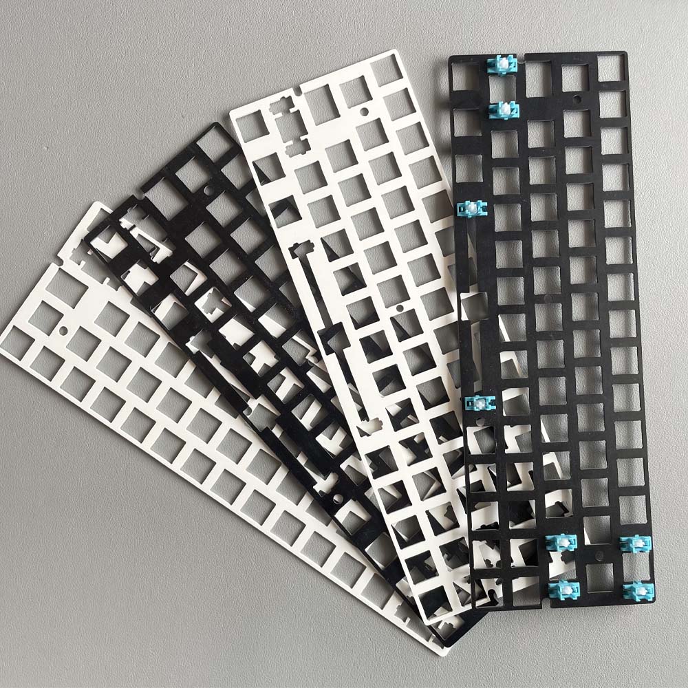 客制化机械键盘GH60玻纤FR4黑白定位板61 64钢板定位板1.6mmPlate