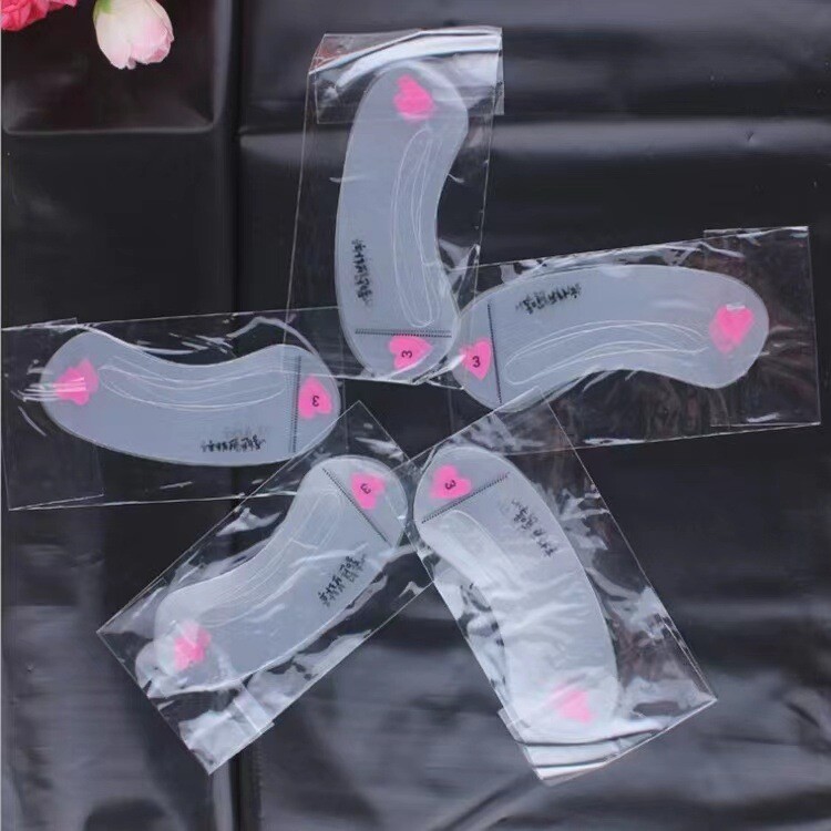 JHY/君鸿月热销3PC韩国眉卡画眉卡修眉卡一字眉形卡画眉辅助神器