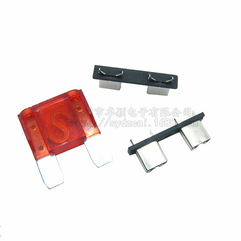 JHY/君鸿月保险片连体座PCB板汽车插片保险丝座保险丝盒座栏栅式