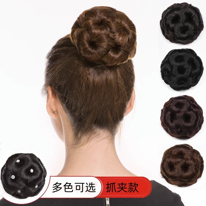 JHY/君鸿月假发包九朵花 九朵花假发花苞抓夹发苞头新娘盘发器