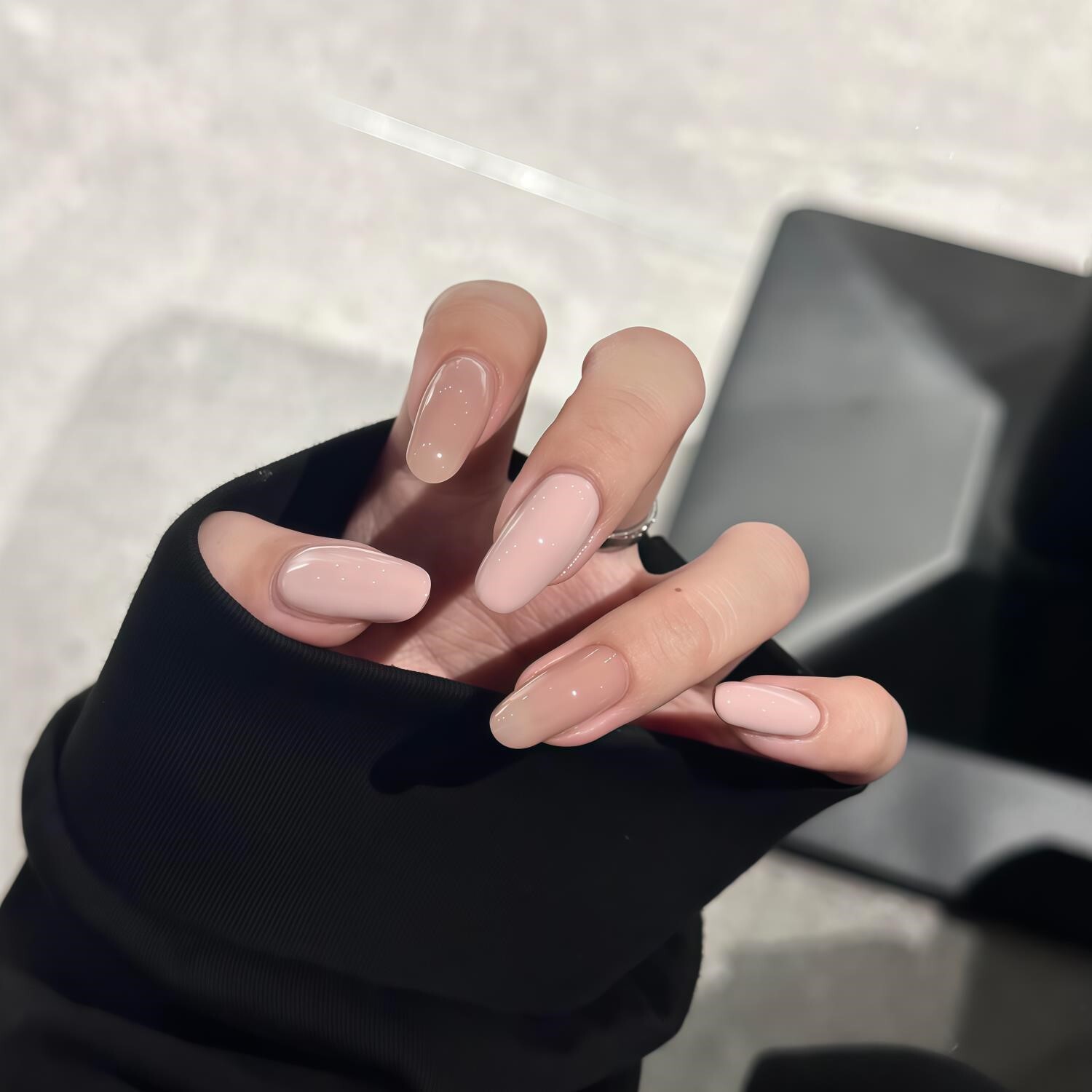 焦糖琥珀玳瑁美拉德棕色系晕染秋冬可拆卸穿戴甲氛围感玻璃珠猫眼