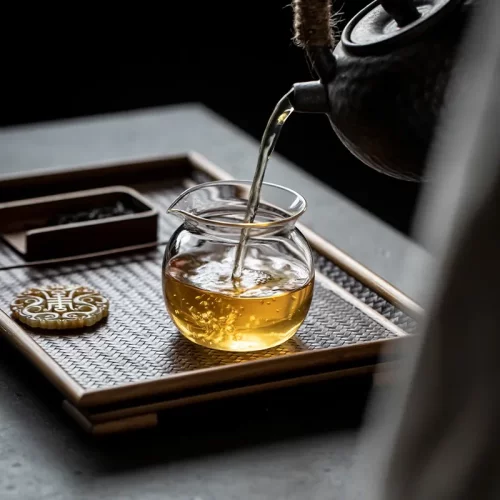 日式不烫手公杯耐热加厚高硼硅玻璃分茶器茶海功夫茶具公道杯透明