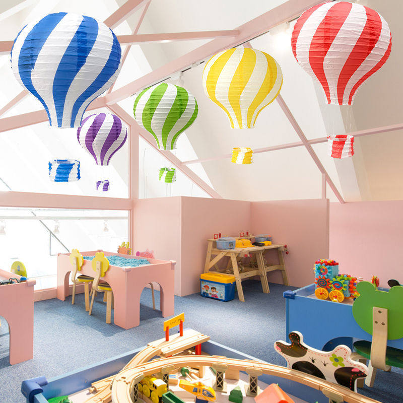 热气球挂饰商场装饰品布置空中挂件教室走廊吊顶环创幼儿园吊饰