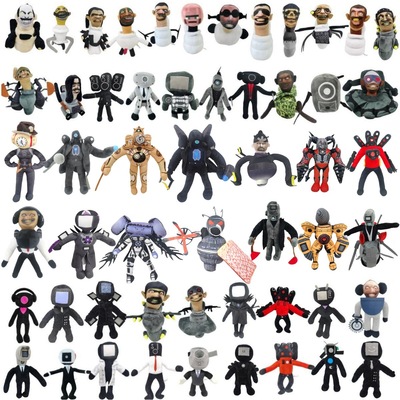 跨境马桶人VS监控人的玩具skibidi toilet plush毛绒玩具公仔玩偶