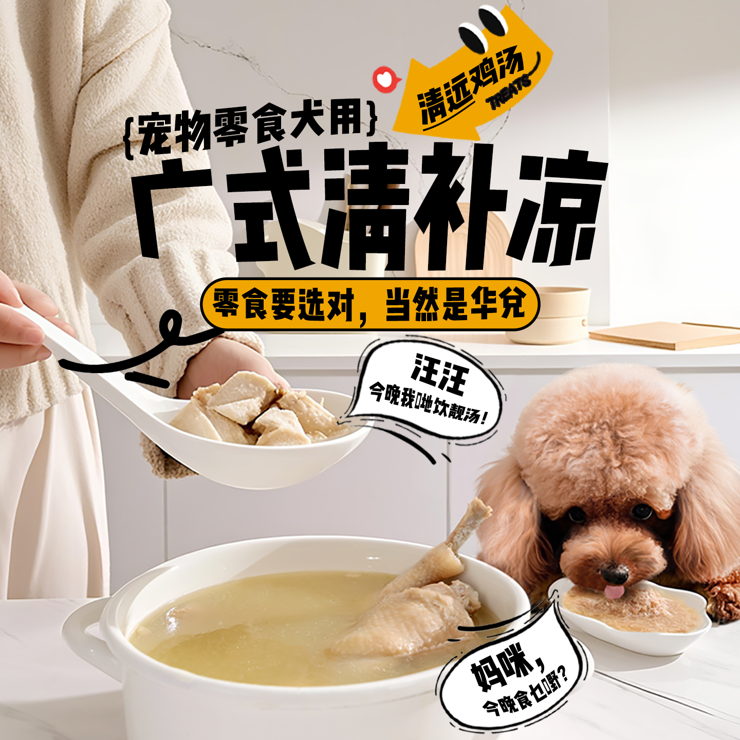 华兑犬用清补凉清远鸡汤狗罐头