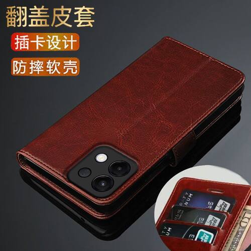 新款OPPOK12s翻盖钱包皮套壳
