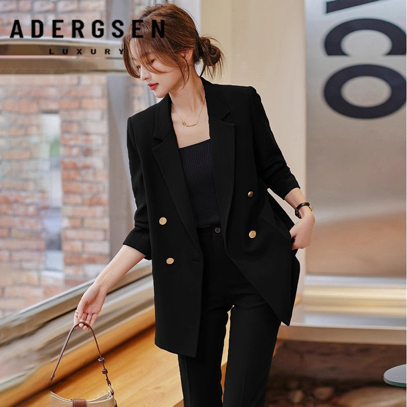 Adergsen西装套装女士新款职业正装高级感气质休闲西服外套工作服
