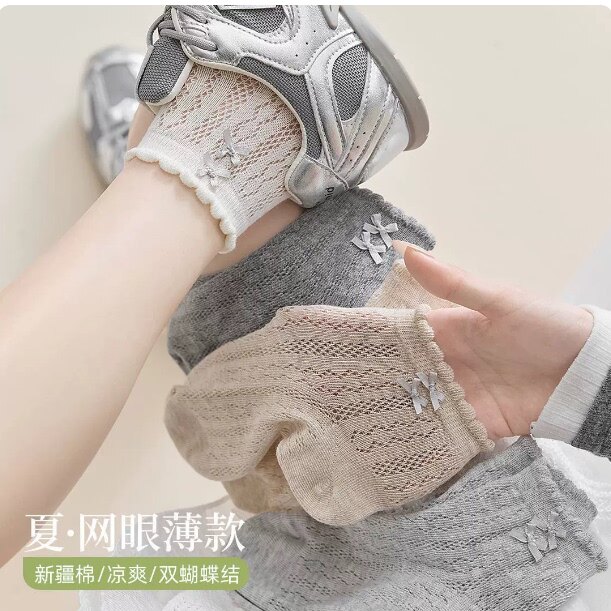 【拍一发五双】短筒花边