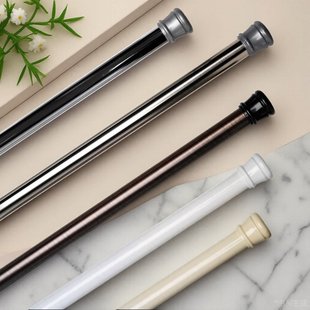 黛世卫生间浴帘杆窗帘杆免打孔支撑杆强力承重伸缩杆可调节杆子