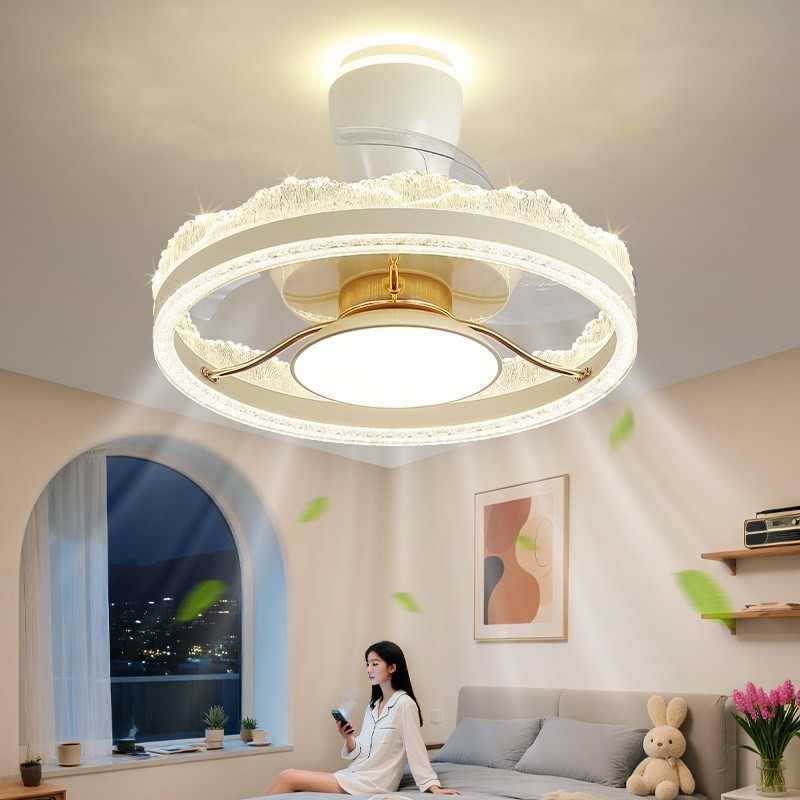 2025新款风扇灯卧室灯奶油风现代具餐厅吊扇灯简约卧室电扇一体灯,家装灯饰光源,风扇灯,淘宝优惠券,粉丝福利购,淘宝优惠卷