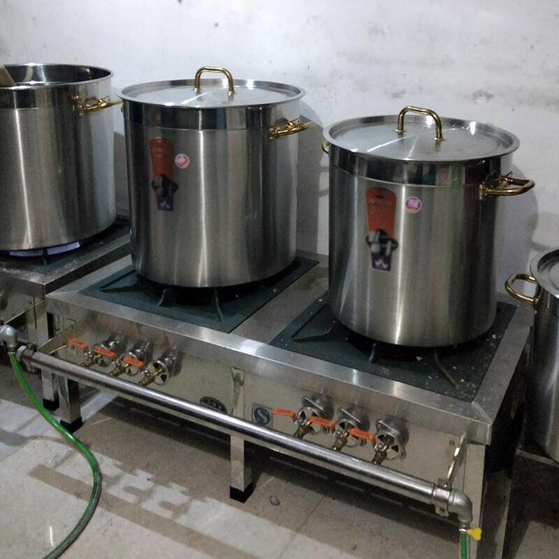燃气灶台矮脚特厚卤味卤鸭商用低