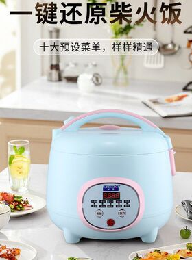 智能电饭煲正半球家用电饭锅3~4人迷你智能多功能饭锅蛋糕電飯煲